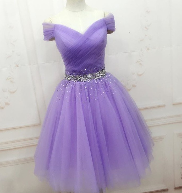 Sweet 16 Dresses Short Purple