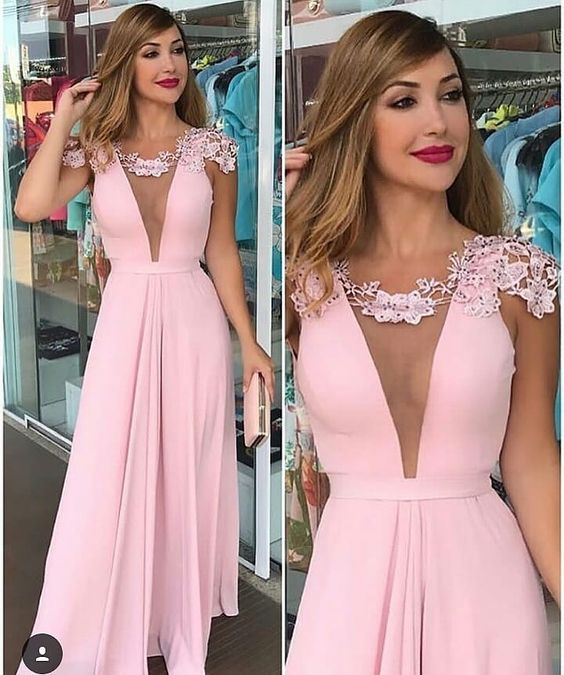 Pink Peacock Prom Dresses