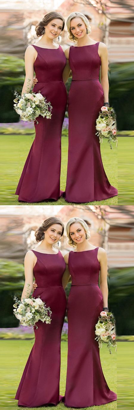 Bateau Half Sleeve Lace Applique Floor-length Dress Burgundy